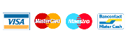 Visa, MasterCard, Maestro, Bancontact